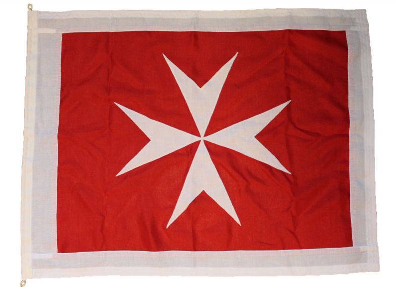 2.5yd 90x45in 225x112cm Malta civil ensign (woven MoD fabric)